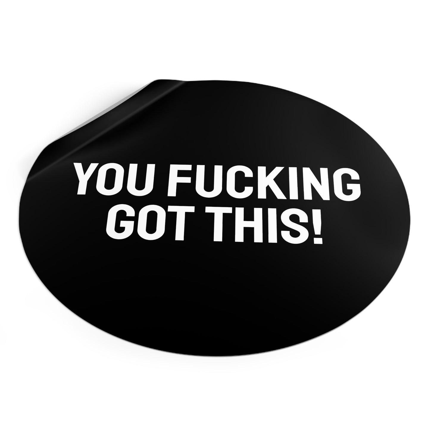 You Fucking Got This! - Round Vinyl Stickers