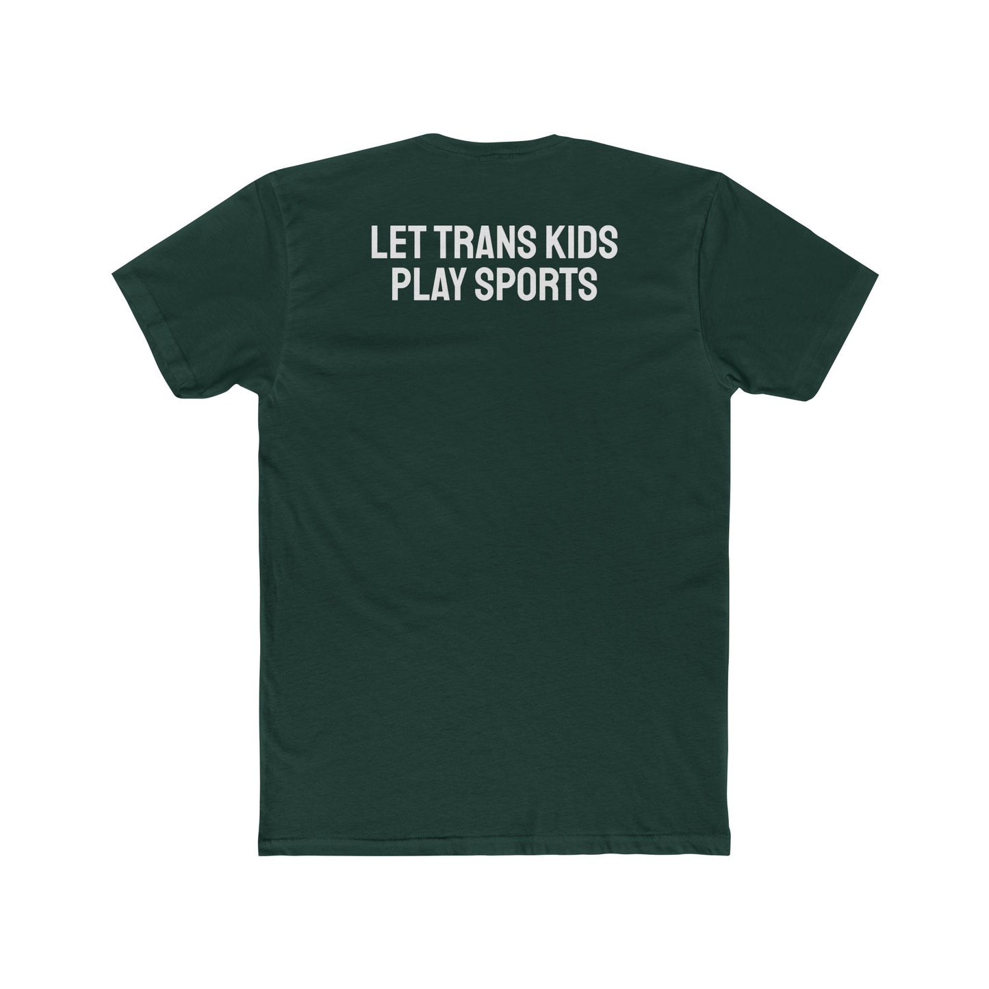 Let Trans Kids Play Sports - Unisex Cotton Crew Tee