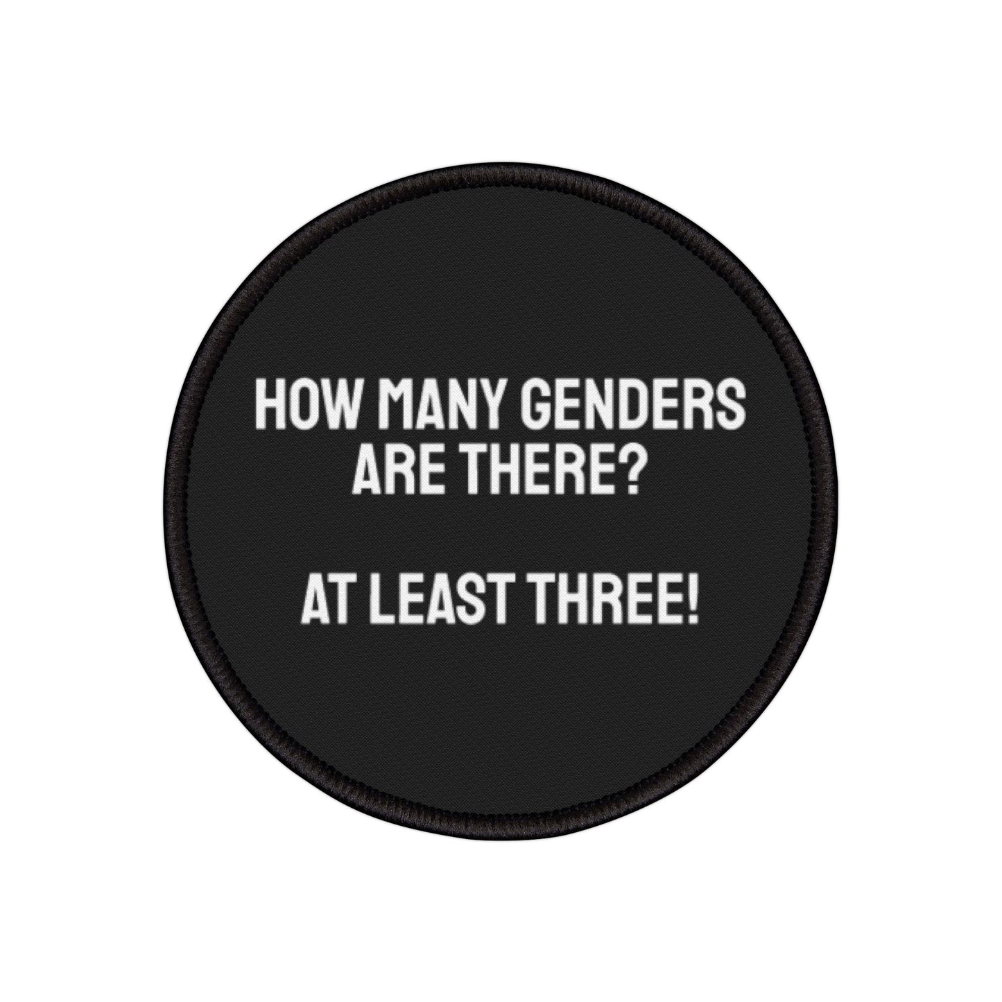 How Many Genders Are There? At Least Three! - Iron-On Patch