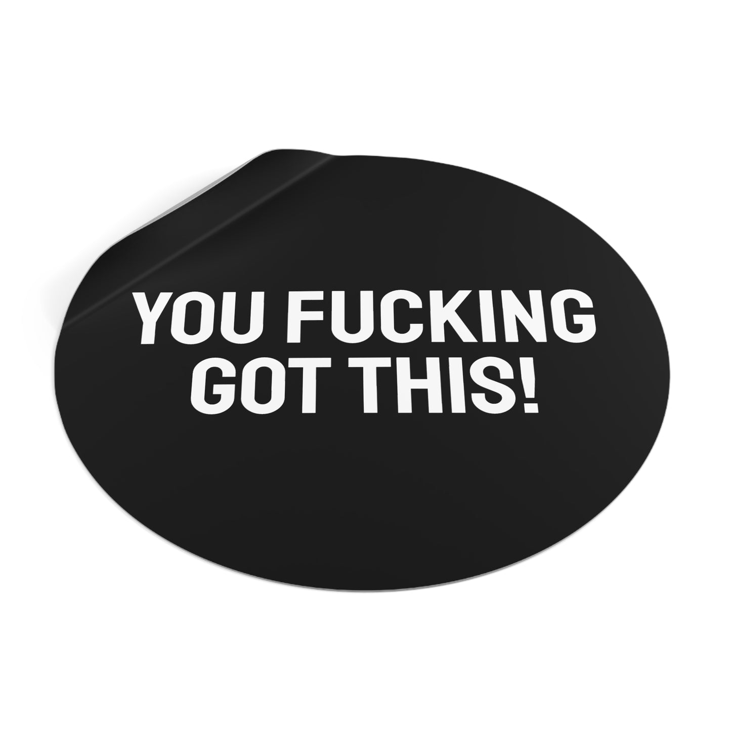 You Fucking Got This! - Round Vinyl Stickers