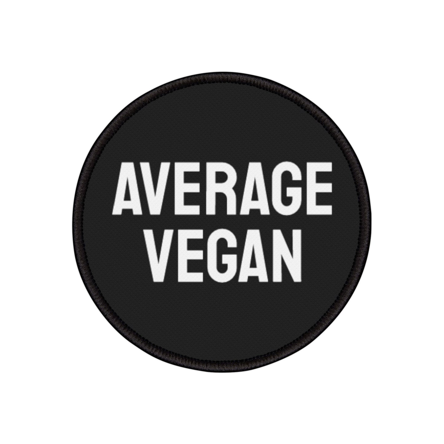 Average Vegan - Iron-On Patch