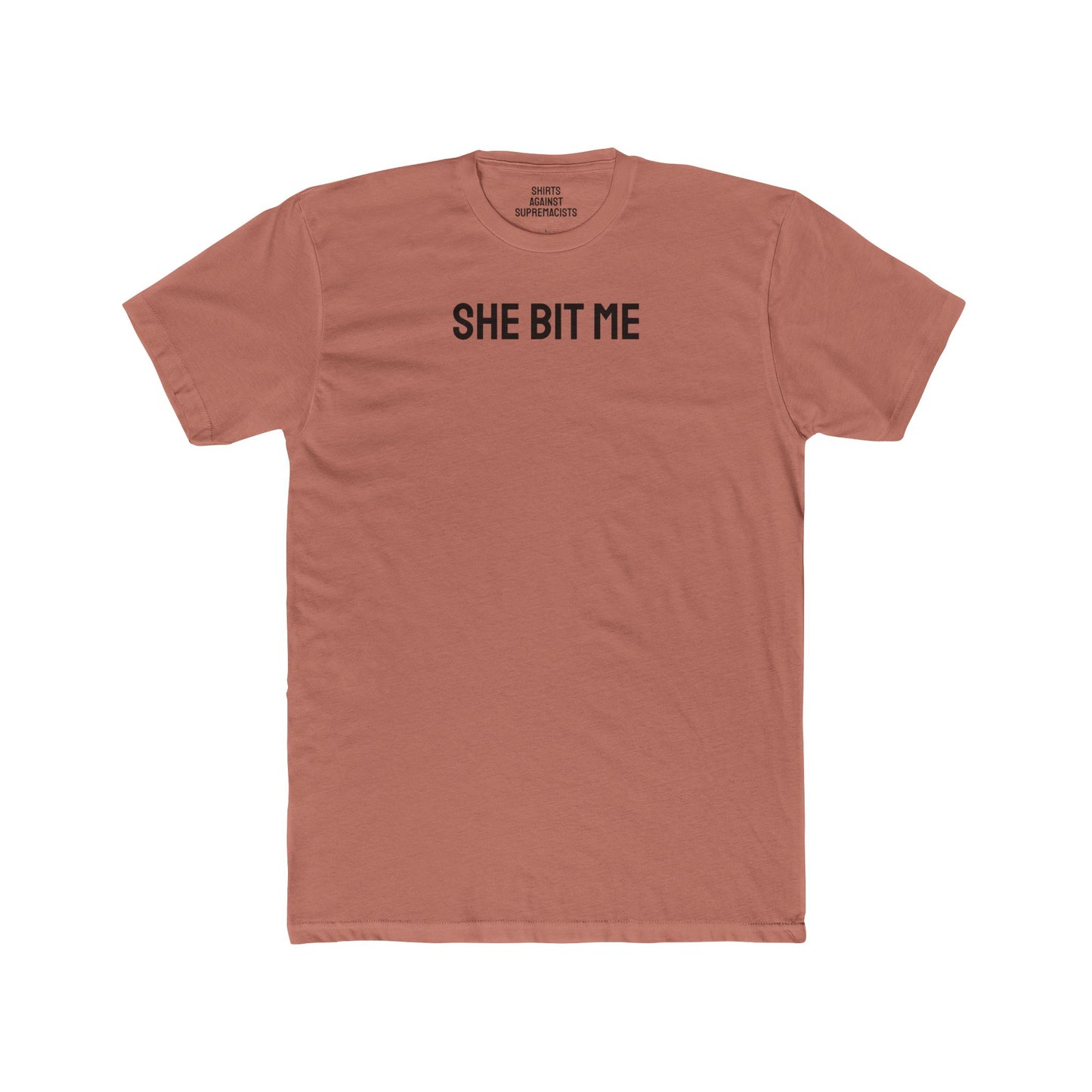 She Bit Me - Couple's Unisex Cotton Crew Tee