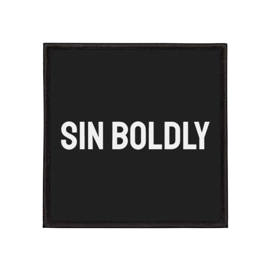 Sin Boldly - Iron-On Patch