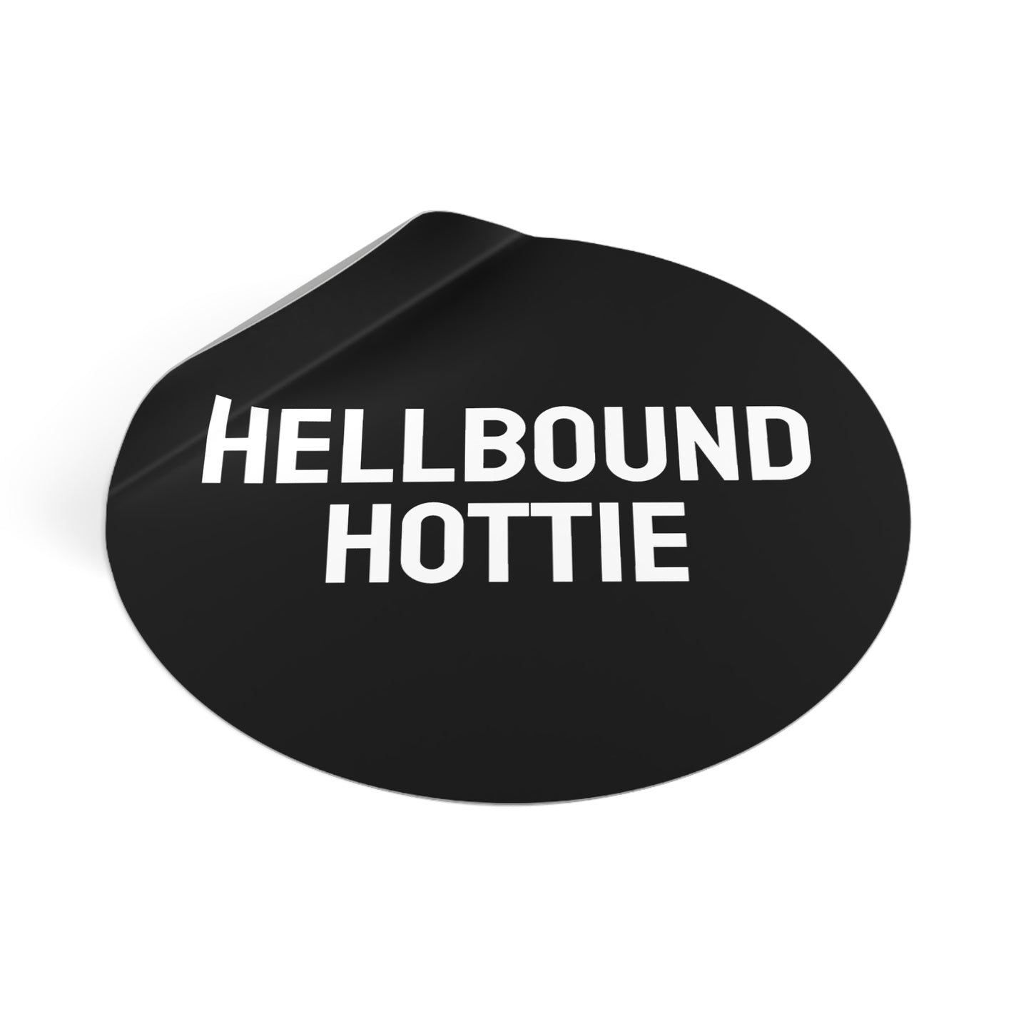 Hellbound Hottie - Round Vinyl Stickers