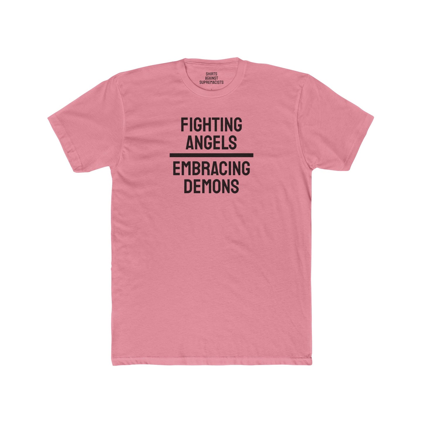 Fighting Angels Embracing Demons - Unisex Cotton Crew Tee