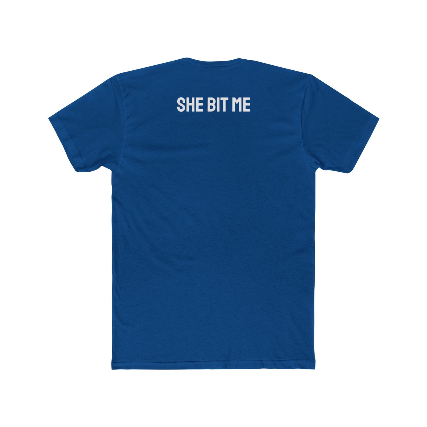 She Bit Me - Couple's Unisex Cotton Crew Tee