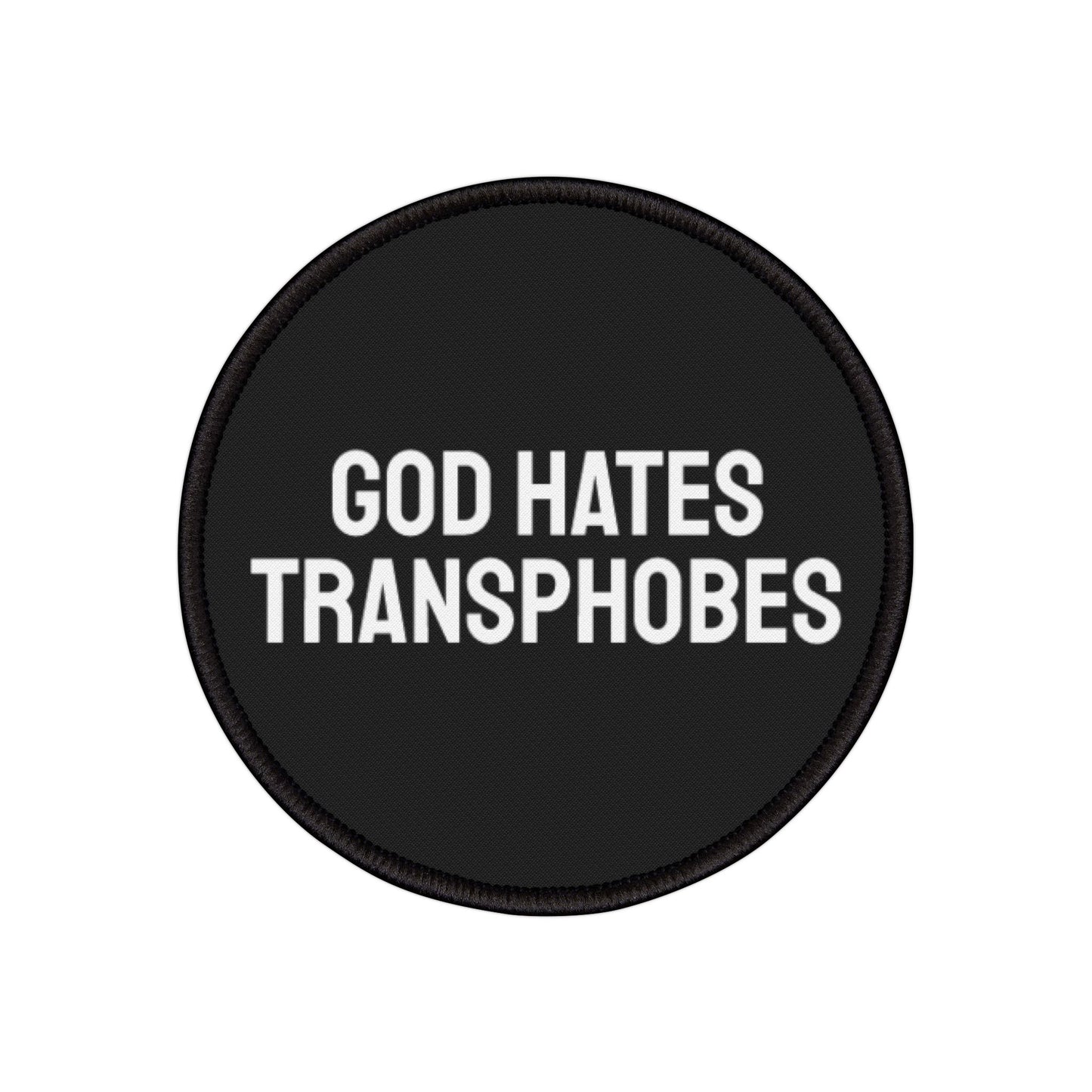 God Hates Transphobes - Iron-On Patch