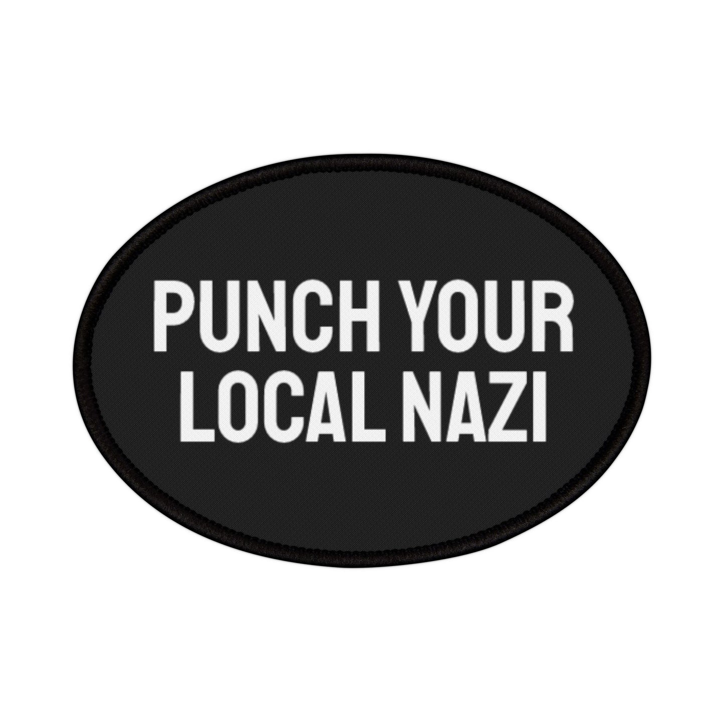 Punch Your Local Nazi - Iron-On Patch