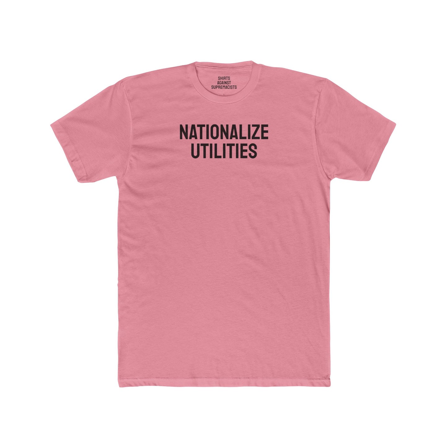 Nationalize Utilities - Unisex Cotton Crew Tee