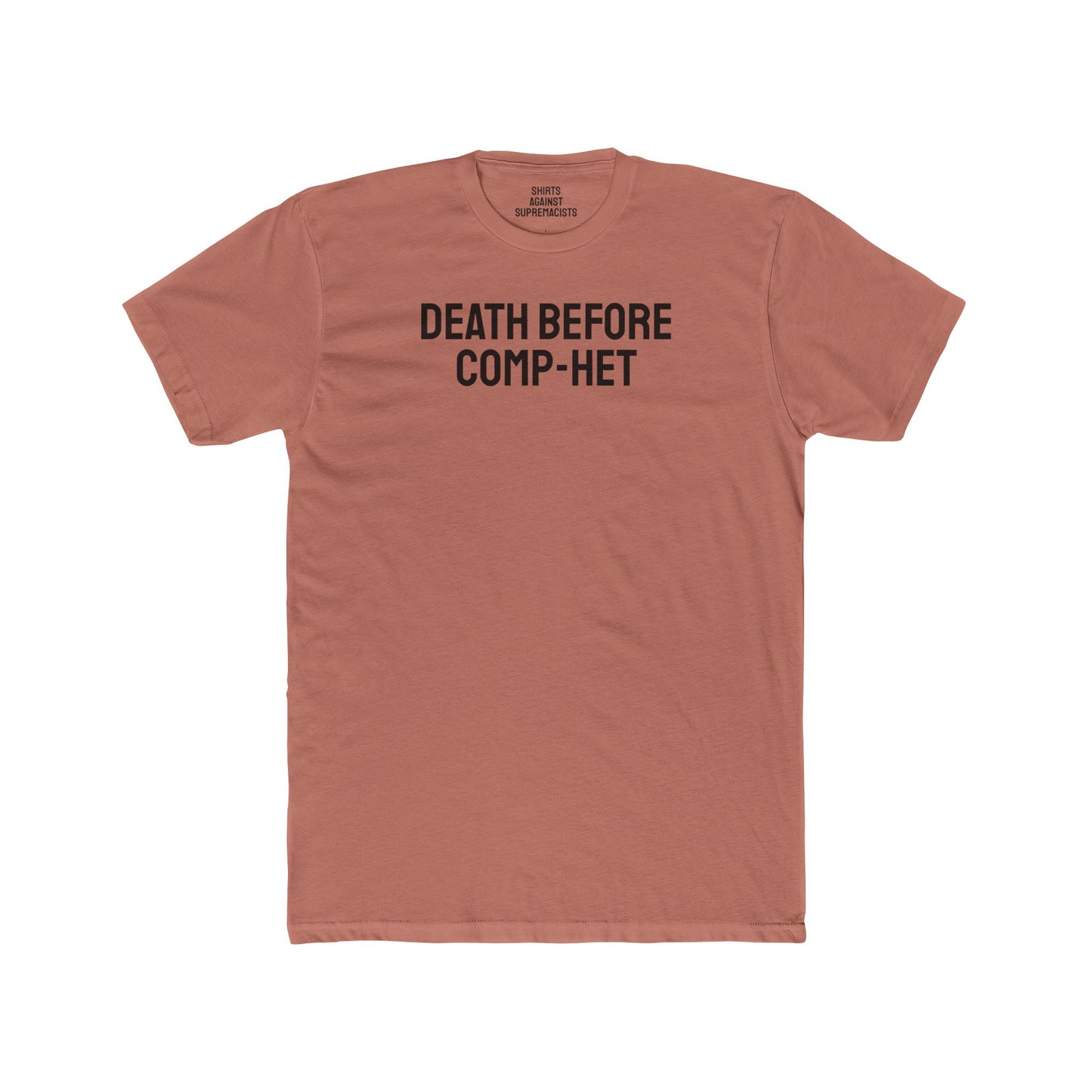 Death Before Comp-Het - Unisex Cotton Crew Tee