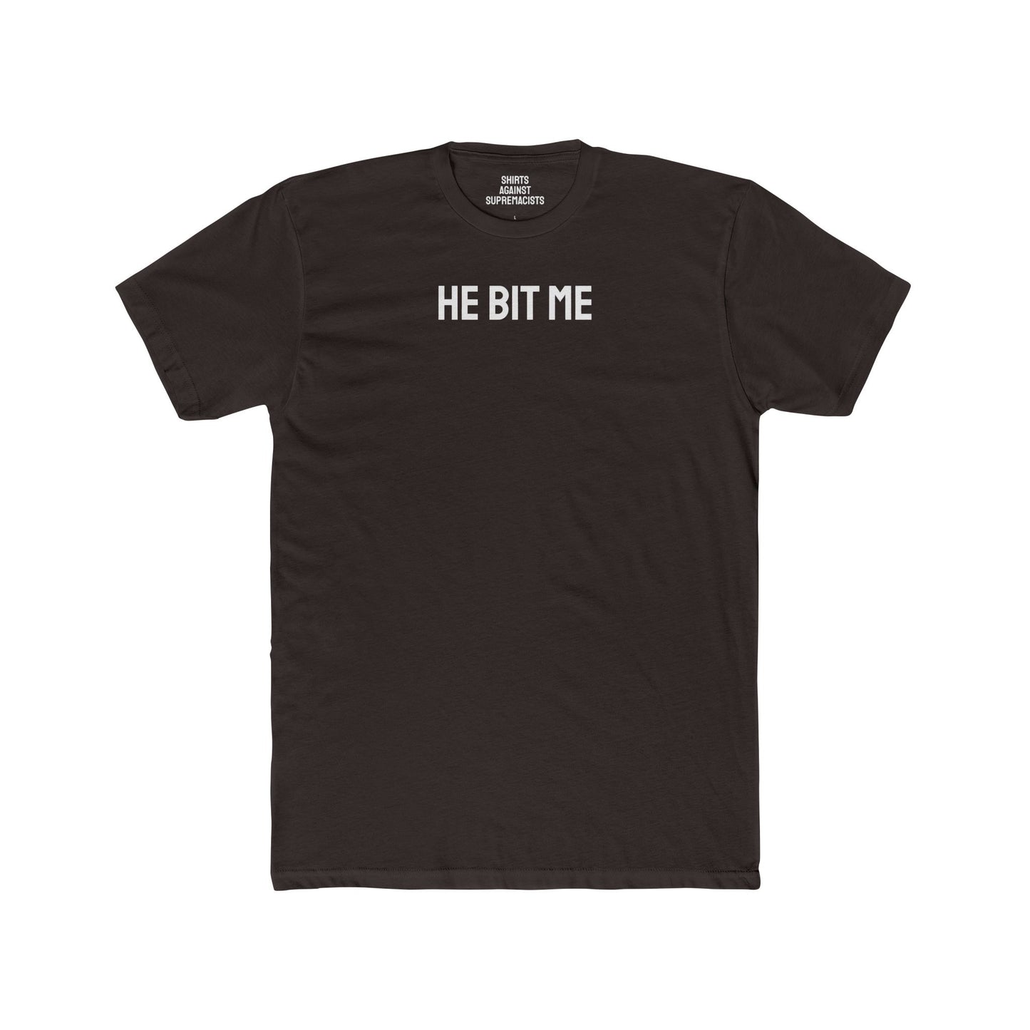 He Bit Me - Couple's Unisex Cotton Crew Tee