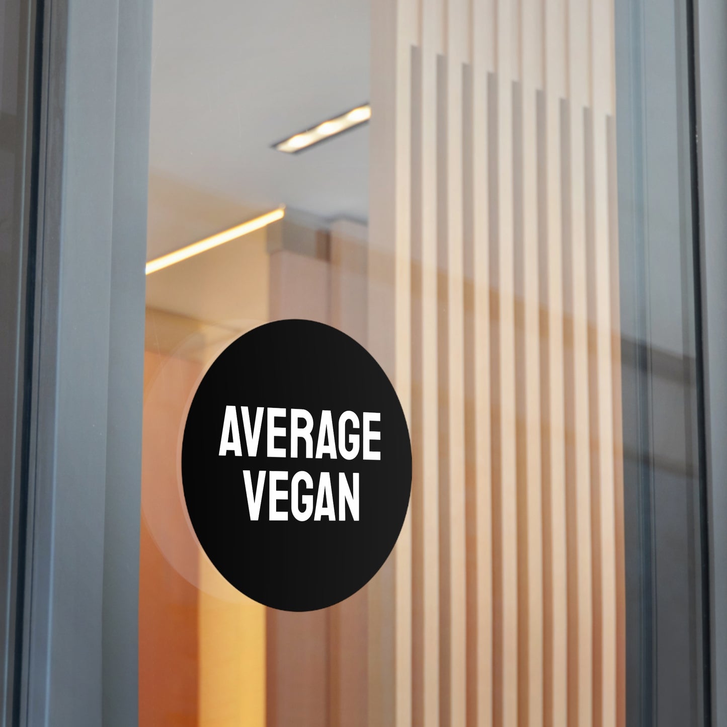 Average Vegan - Round Vinyl Stickers