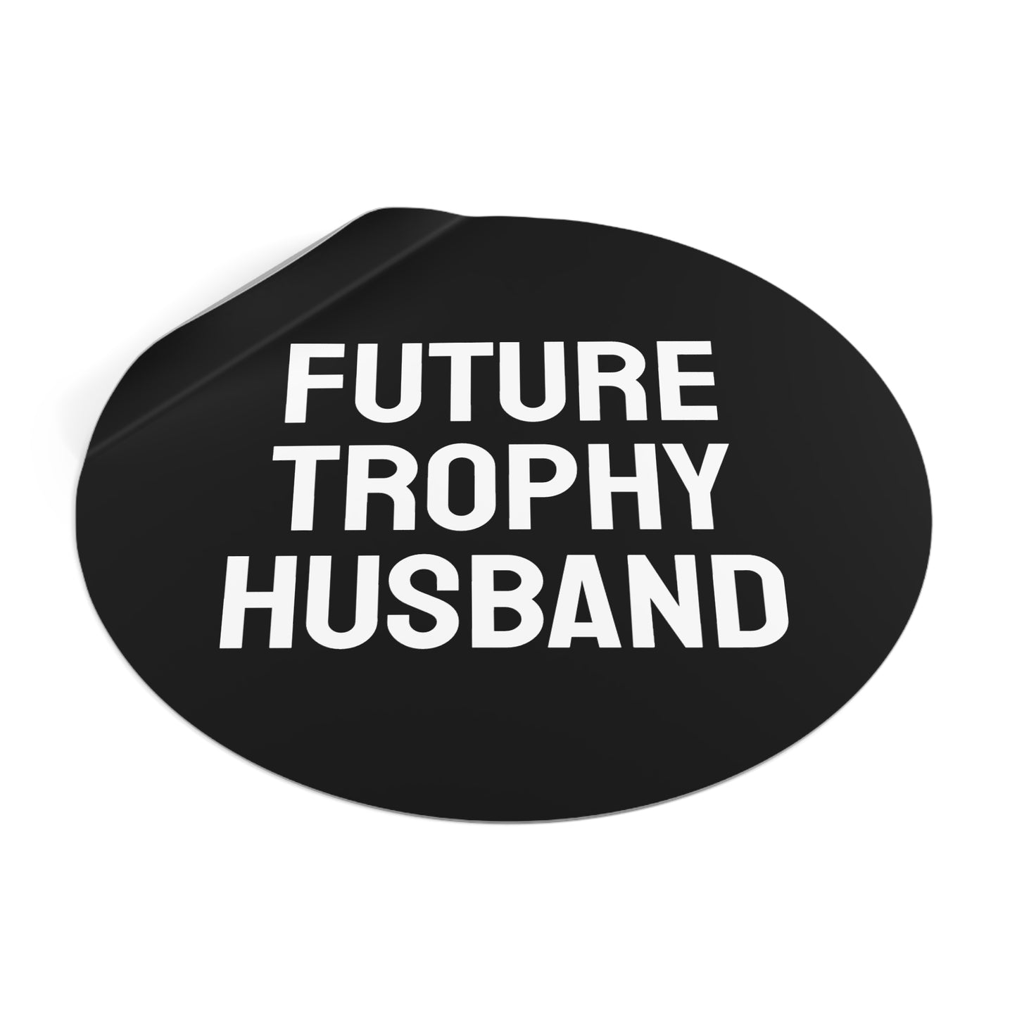Future Trophy Husband - Round Vinyl Stickers