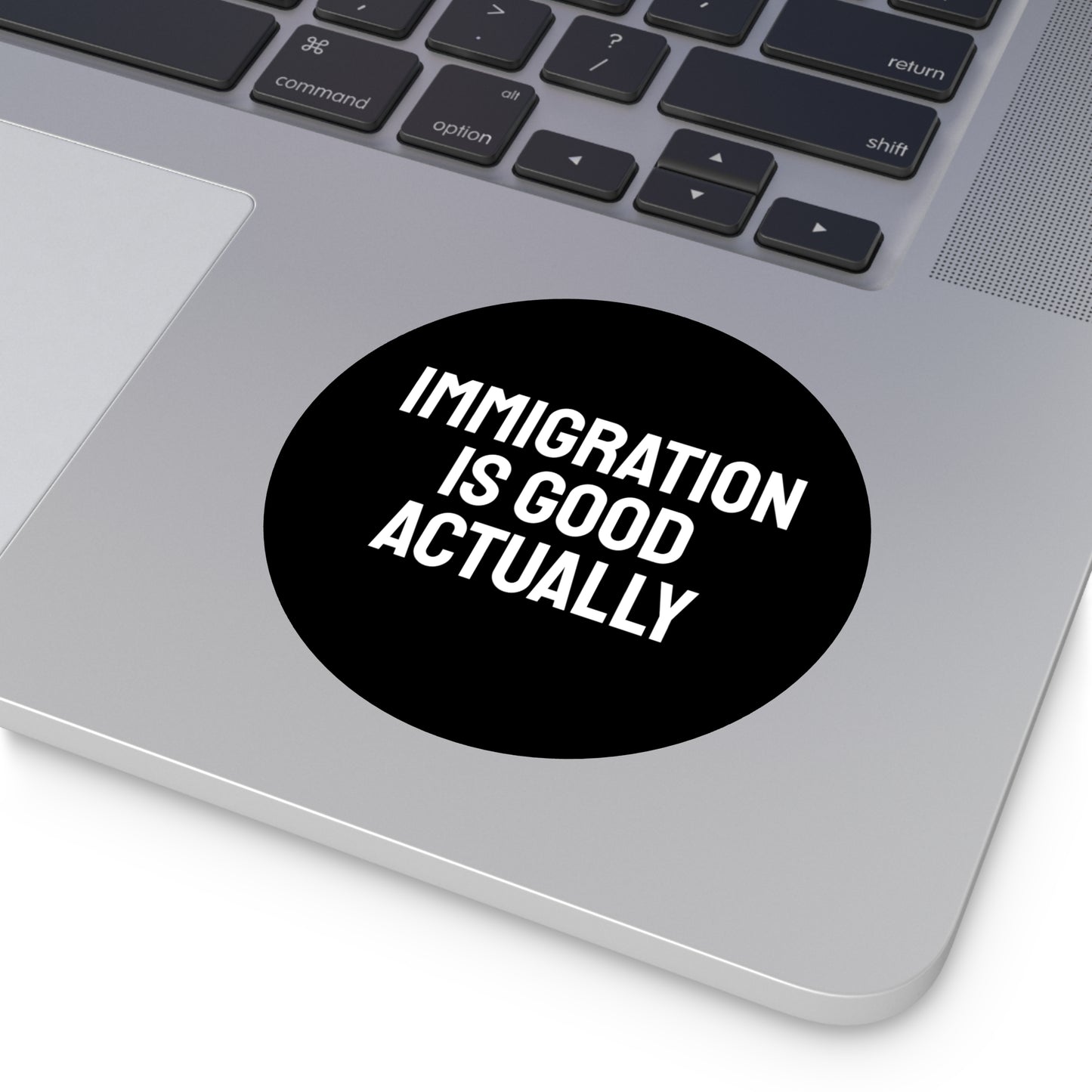 Immigration Is Good Actually - Round Vinyl Stickers