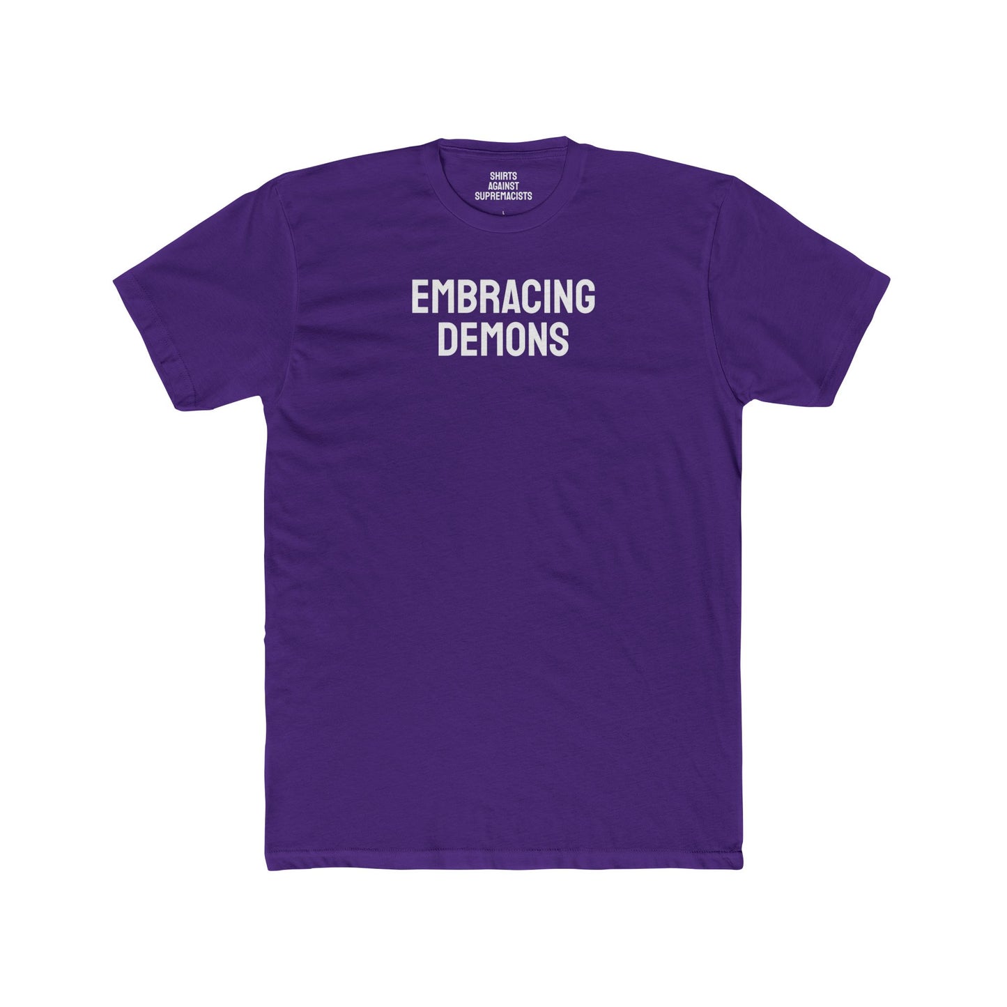 Embracing Demons - Unisex Cotton Crew Tee