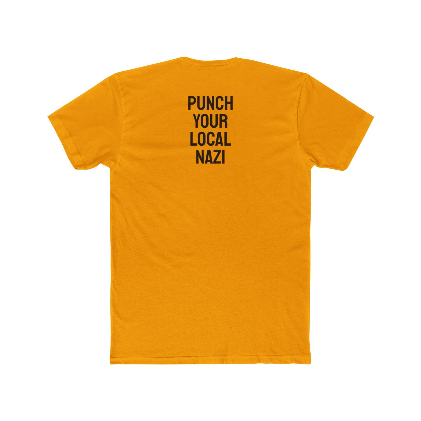 Punch Your Local Nazi - Unisex Cotton Crew Tee