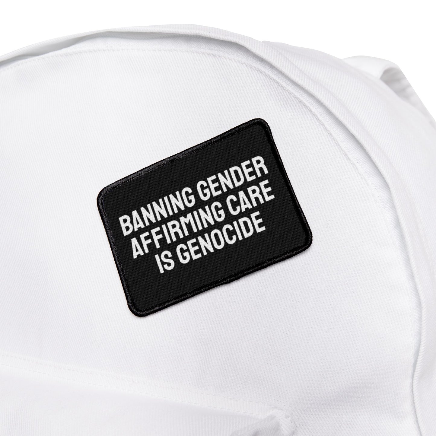 Banning Gender Affirming Care Is Genocide - Iron-On Patch