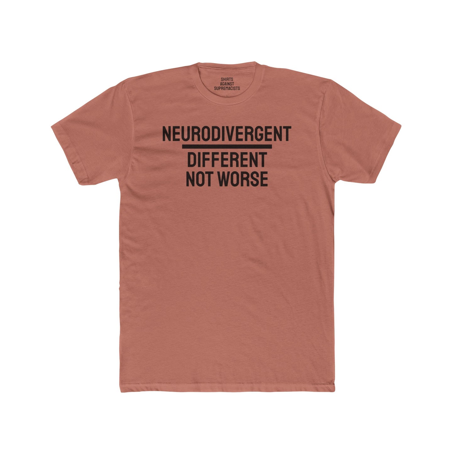 Neurodivergent Different Not Worse - Unisex Cotton Crew Tee