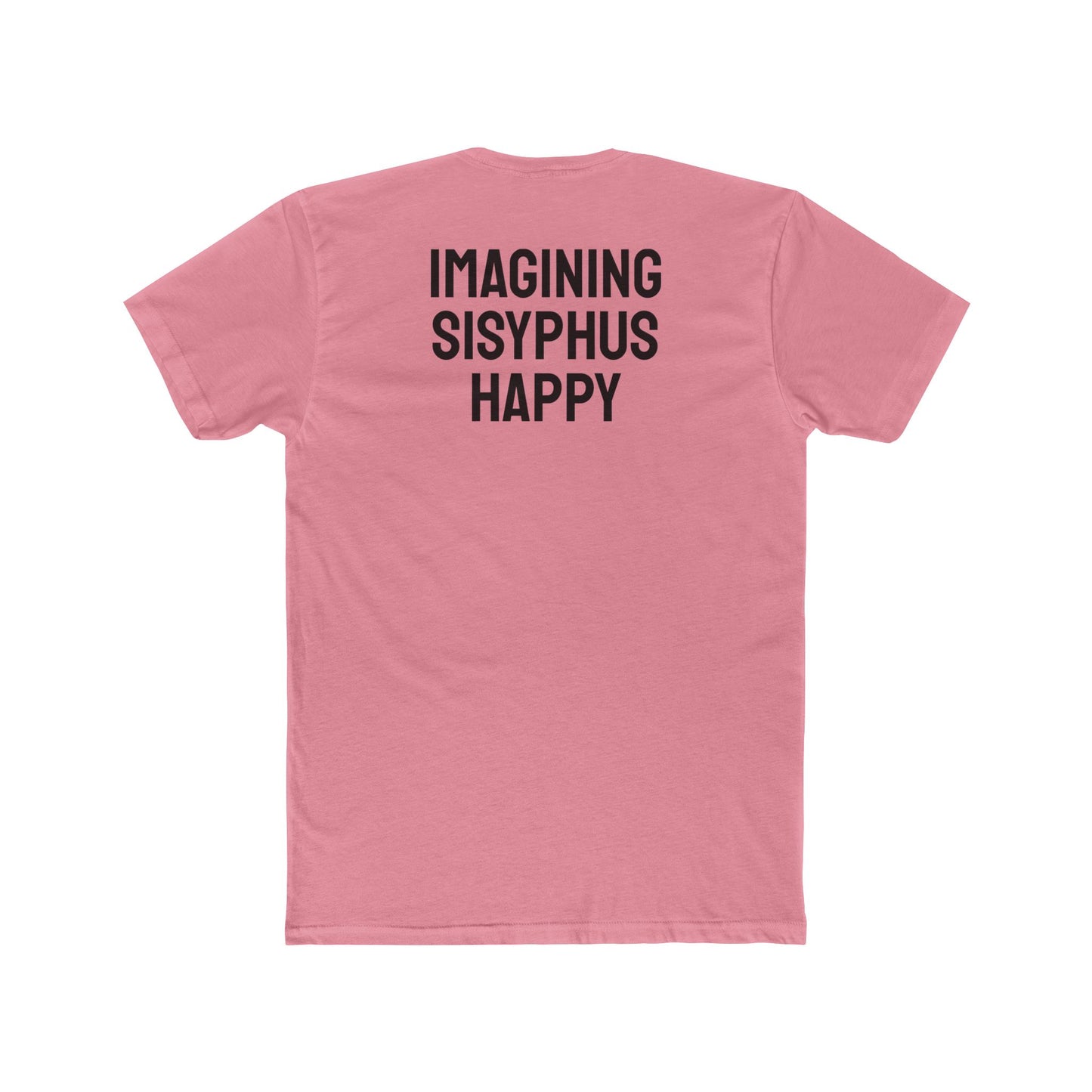 Imagining Sisyphus Happy - Unisex Cotton Crew Tee