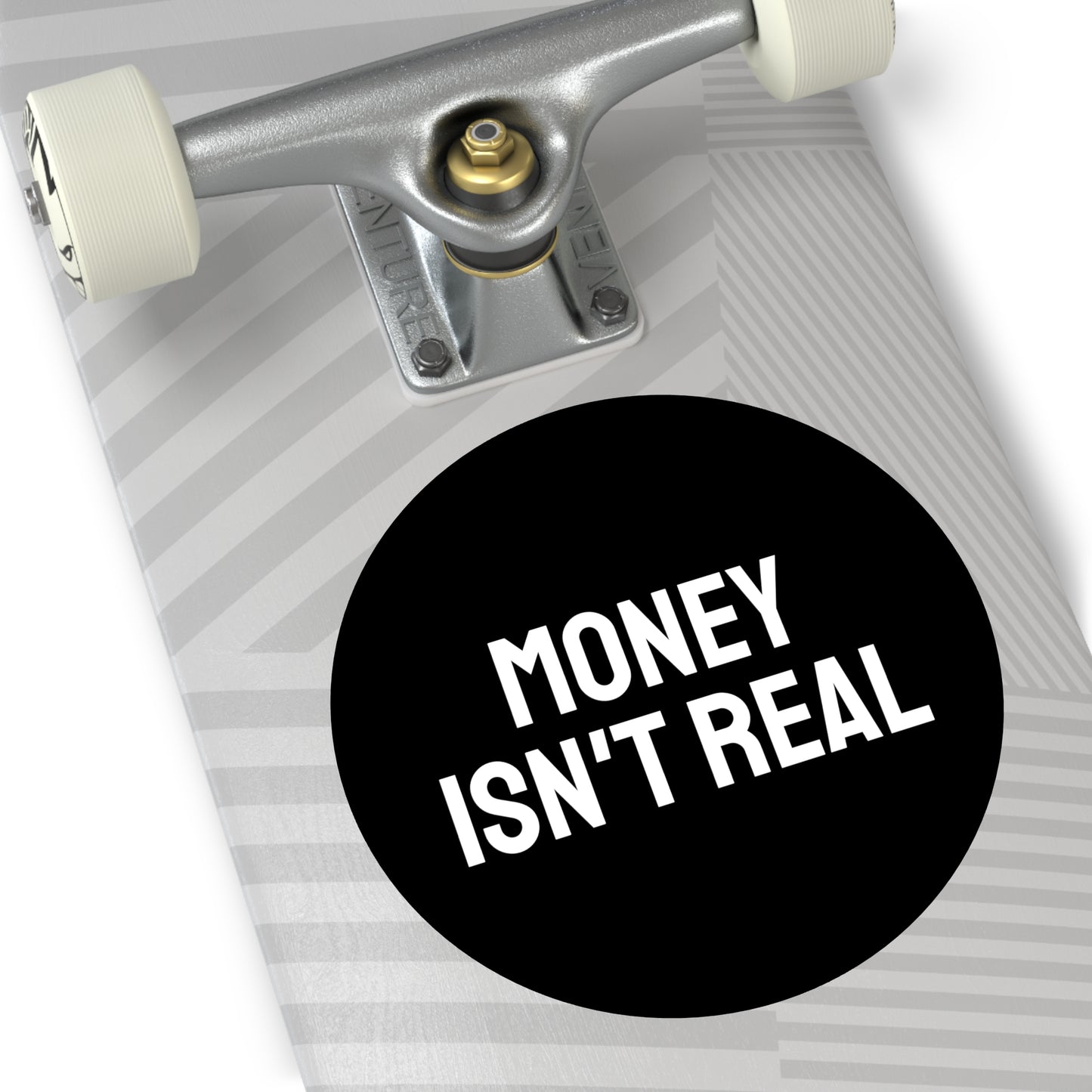 Money Isn't Real - Round Vinyl Stickers