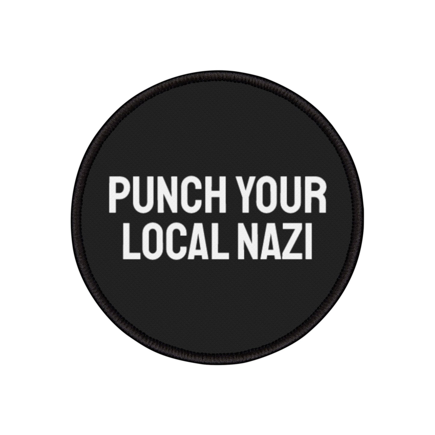 Punch Your Local Nazi - Iron-On Patch