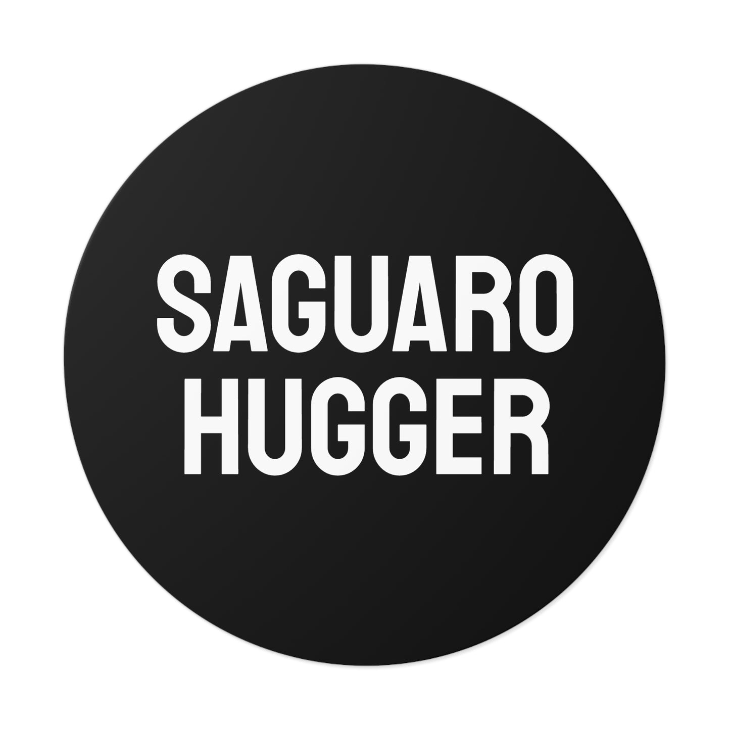 Saguaro Hugger - Round Vinyl Stickers