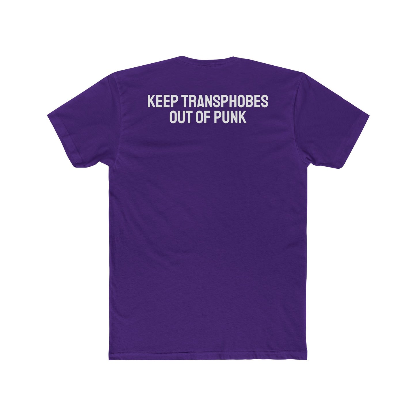 Keep Transphobes Out Of Punk - Unisex Cotton Crew Tee