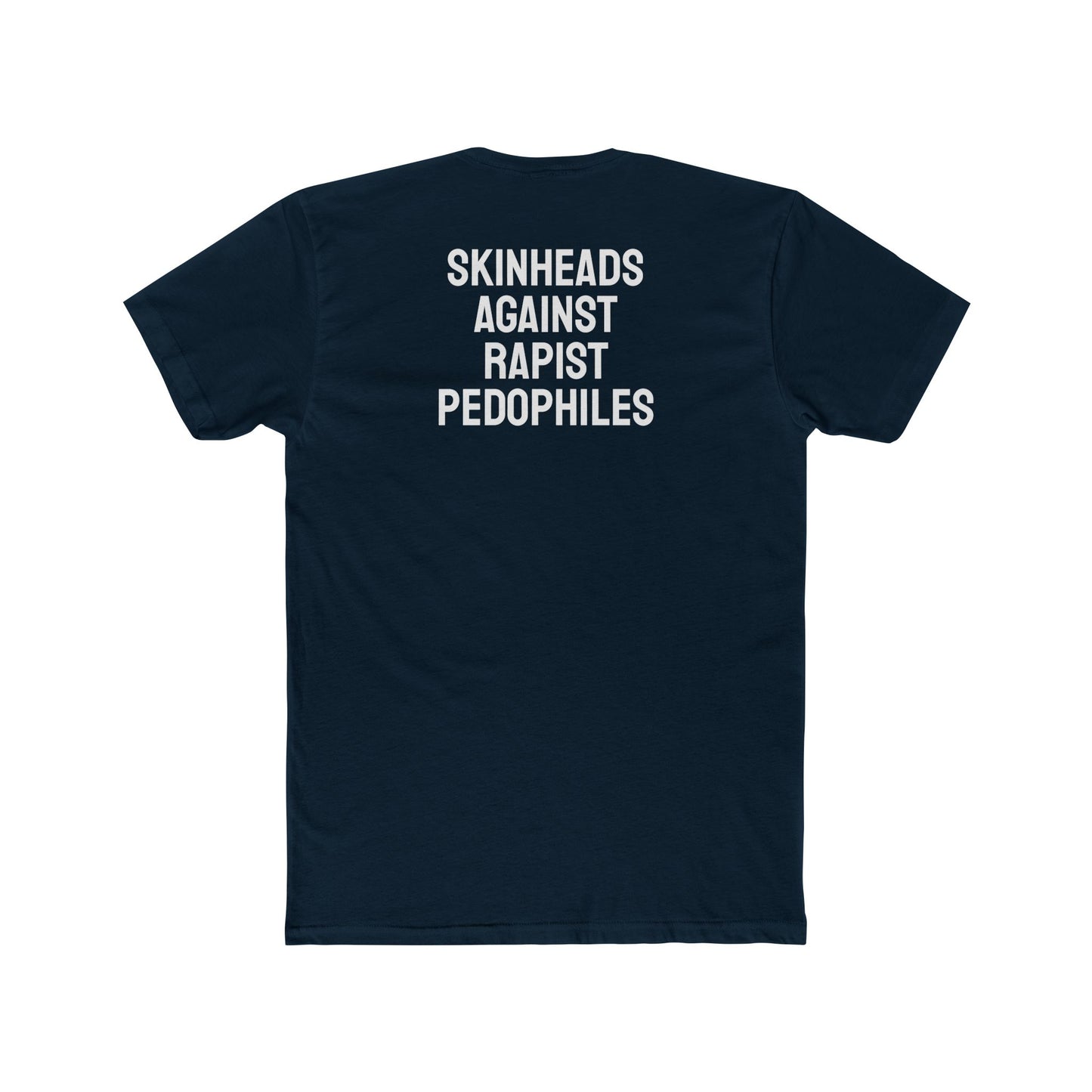 Skinheads Against Rapist Pedophiles - Unisex Cotton Crew Tee